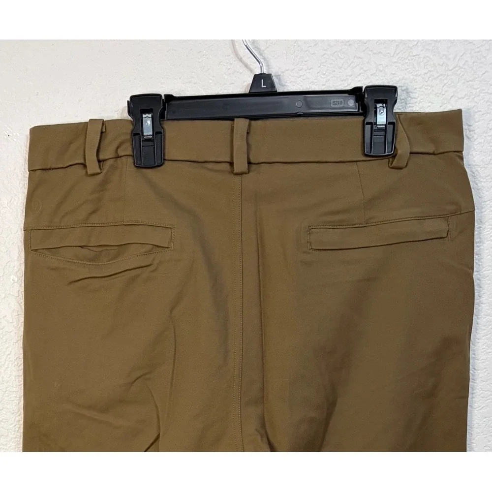 Lululemon Commission Slim Fit Pant Brown 32 Tall Mens Technical Chino Trousers